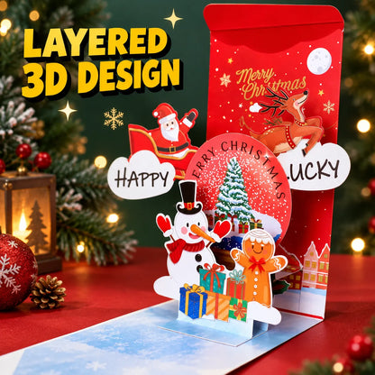 💌Handmade 3D Christmas Money Card