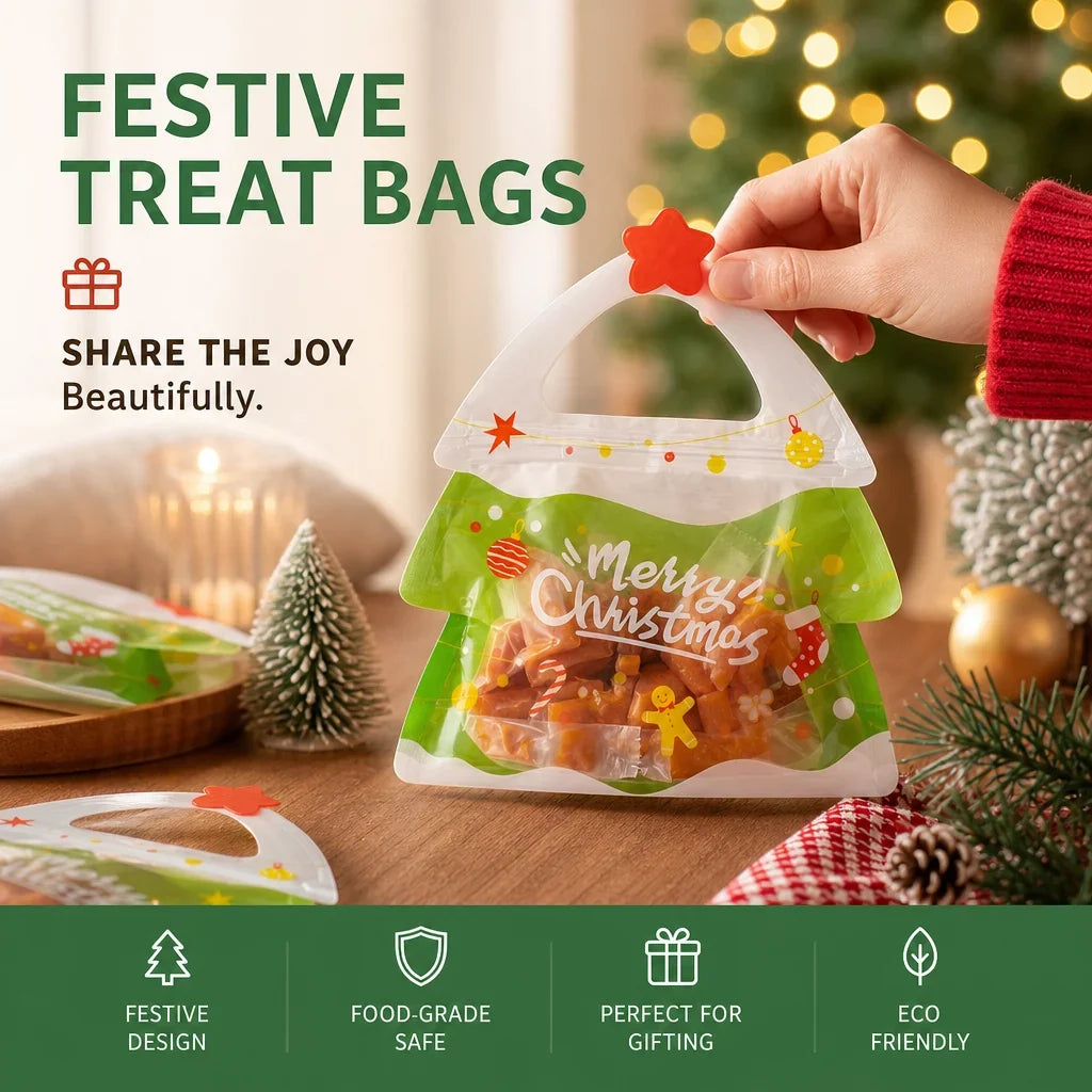 🎁Festive Self-Seal Treat Bags