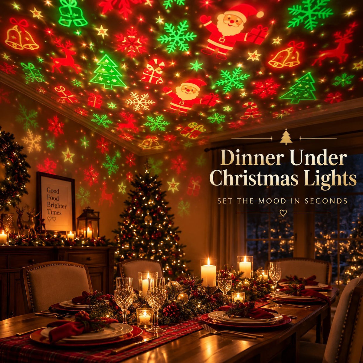 🎄 Flexible Christmas Tree LED Lamp – USB-Powered Cozy Holiday Decor
