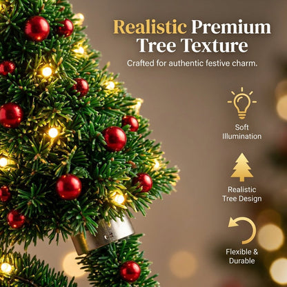 🎄 Flexible Christmas Tree LED Lamp – USB-Powered Cozy Holiday Decor
