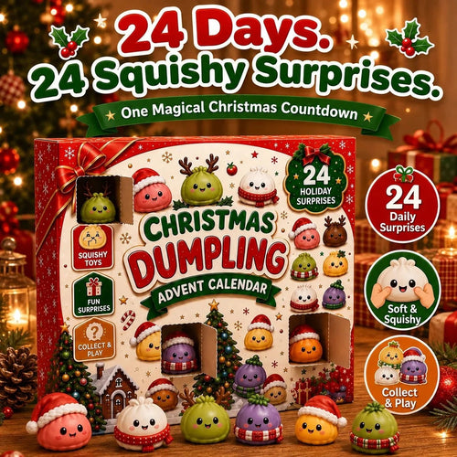 🎅2026 Christmas Squishy Advent Calendar - 24 Days Dumpling Squishies Toys