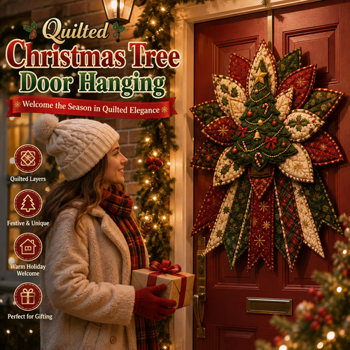 🎄Beginner-Friendly Oversized Christmas Character Quilted Door Hanger Sewing Kit