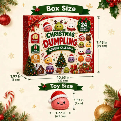 🎅2026 Christmas Squishy Advent Calendar - 24 Days Dumpling Squishies Toys