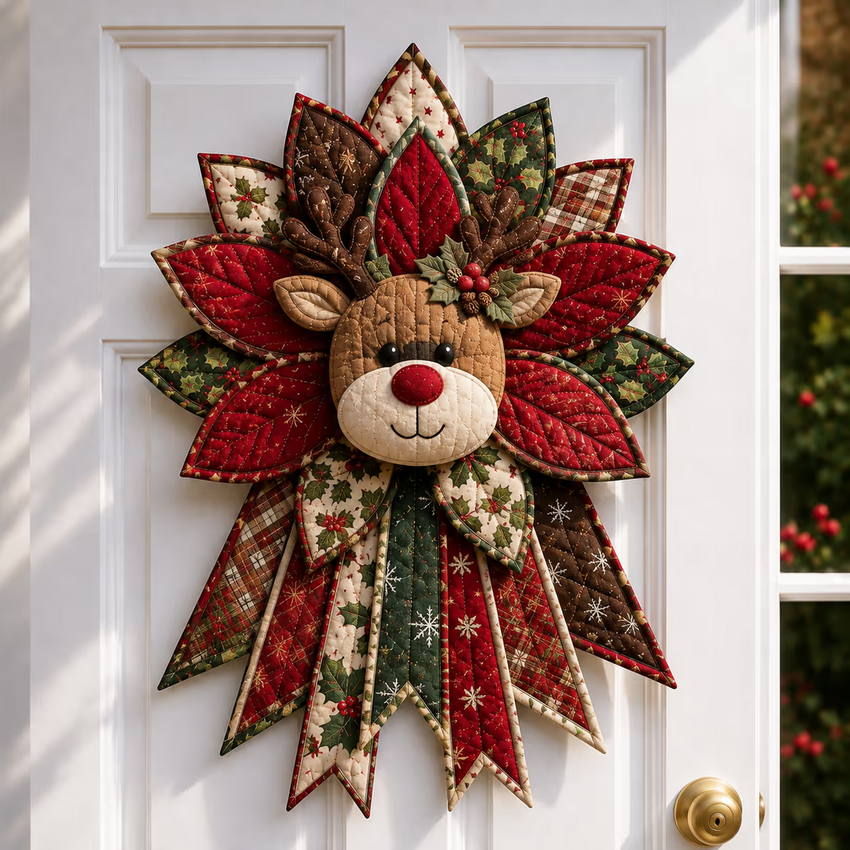 🎄Beginner-Friendly Oversized Christmas Character Quilted Door Hanger Sewing Kit