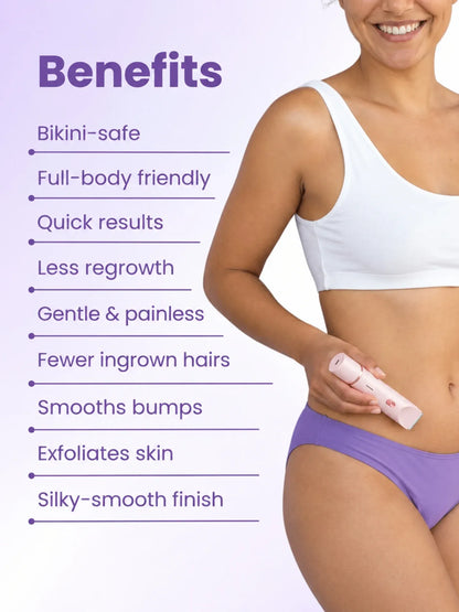 2-in-1 Painless Bikini Hair Trimmer