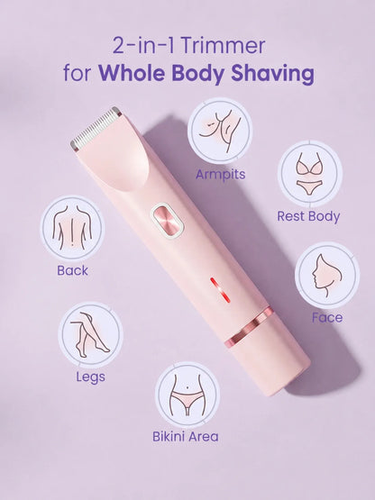 2-in-1 Painless Bikini Hair Trimmer