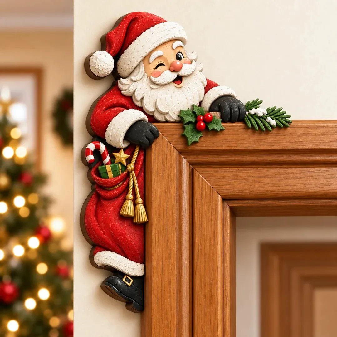 🎅Christmas Peekaboo Door Frame Corner Décor
