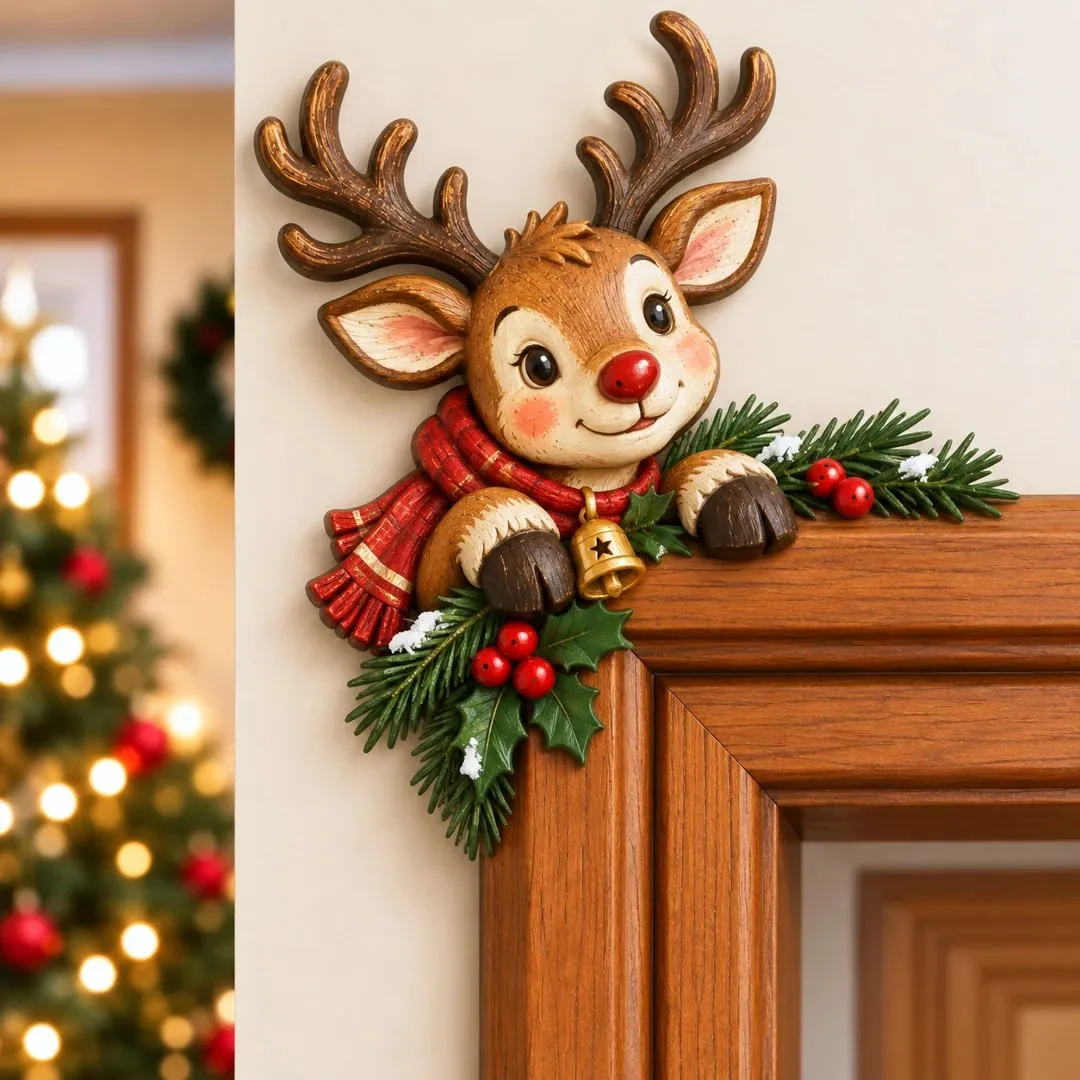 🎅Christmas Peekaboo Door Frame Corner Décor