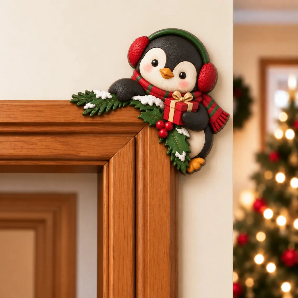 🎅Christmas Peekaboo Door Frame Corner Décor