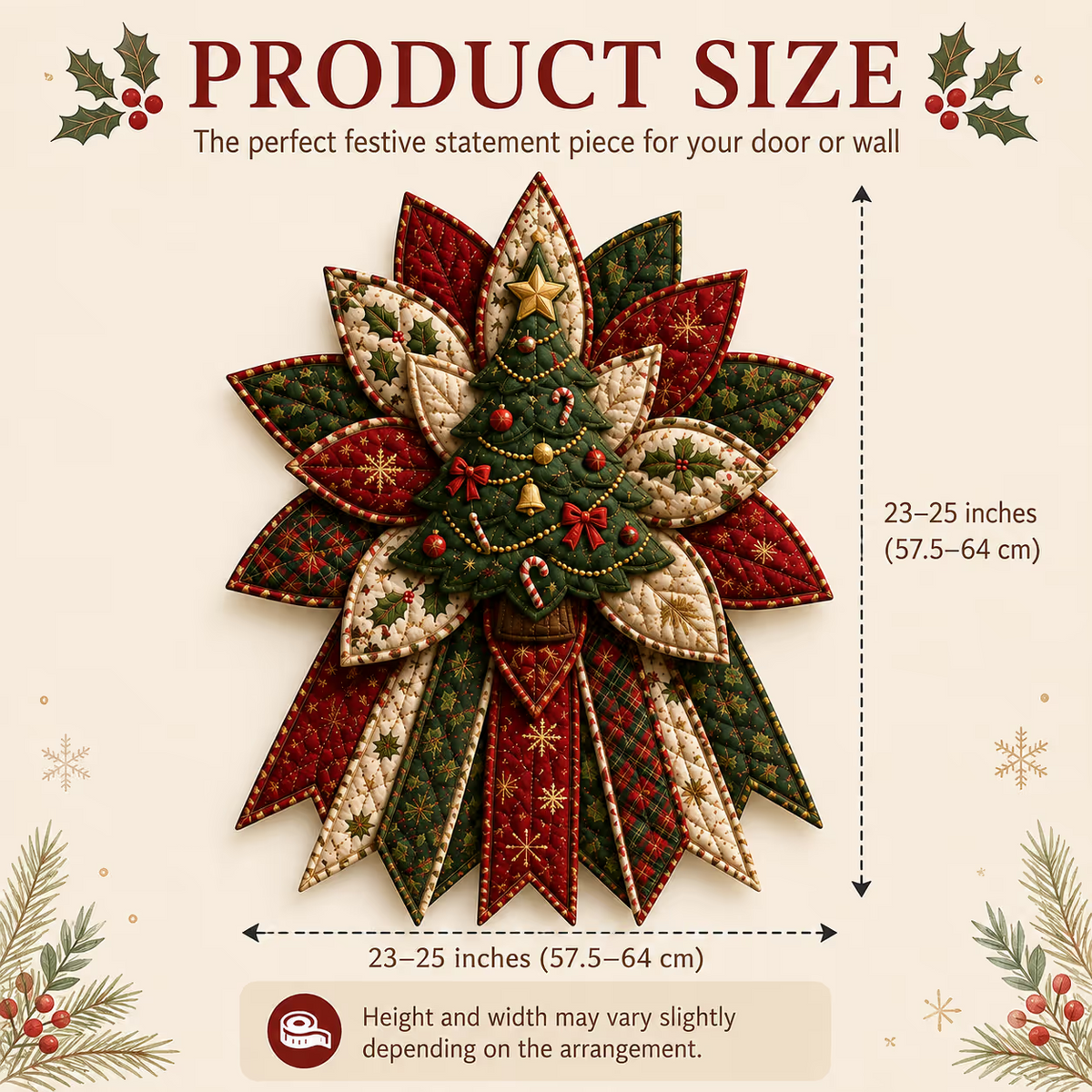 🎄Beginner-Friendly Oversized Christmas Character Quilted Door Hanger Sewing Kit