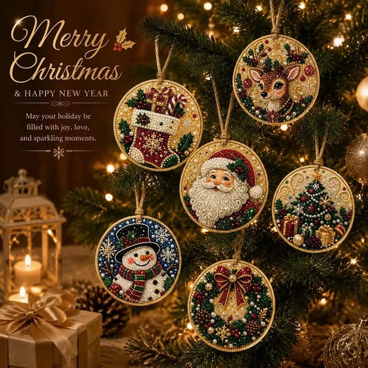 🎁Christmas DIY Diamond Painting Ornaments Kit