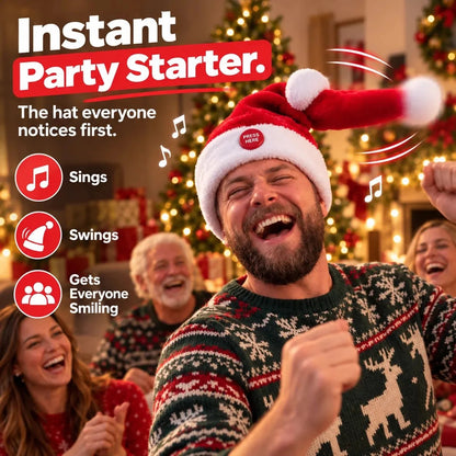 🤣 Singing & Dancing Santa Hat