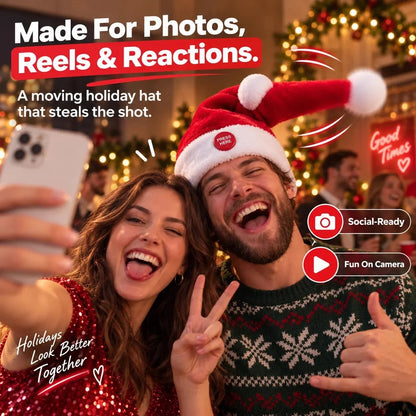 🤣 Singing & Dancing Santa Hat