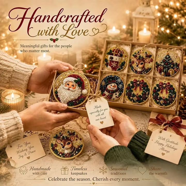 🎁Christmas DIY Diamond Painting Ornaments Kit