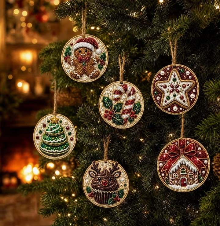 🎁Christmas DIY Diamond Painting Ornaments Kit
