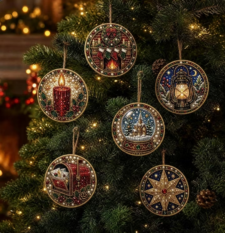 🎁Christmas DIY Diamond Painting Ornaments Kit