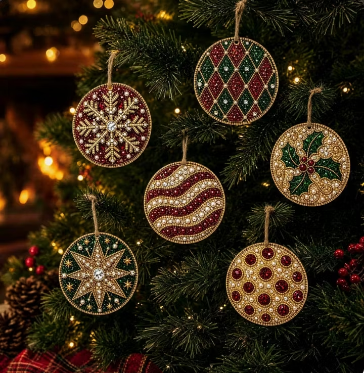🎁Christmas DIY Diamond Painting Ornaments Kit