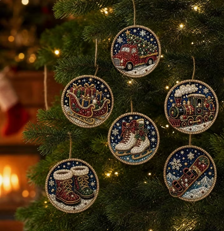 🎁Christmas DIY Diamond Painting Ornaments Kit